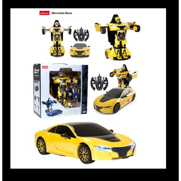 Rastar RC 1:14 RS X MAN Transformers REMOTE CONTROL ROBOT / CAR USB Radio Toy - Picture 8 of 8